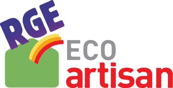 logo RGE Eco artisan, lien vers un site d'explication sur ce label